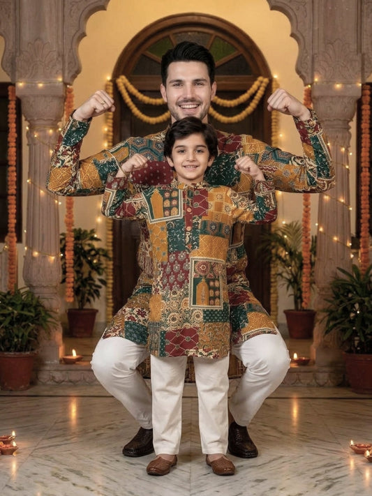 Father & Son Matching Set – Cotton Festive Wear