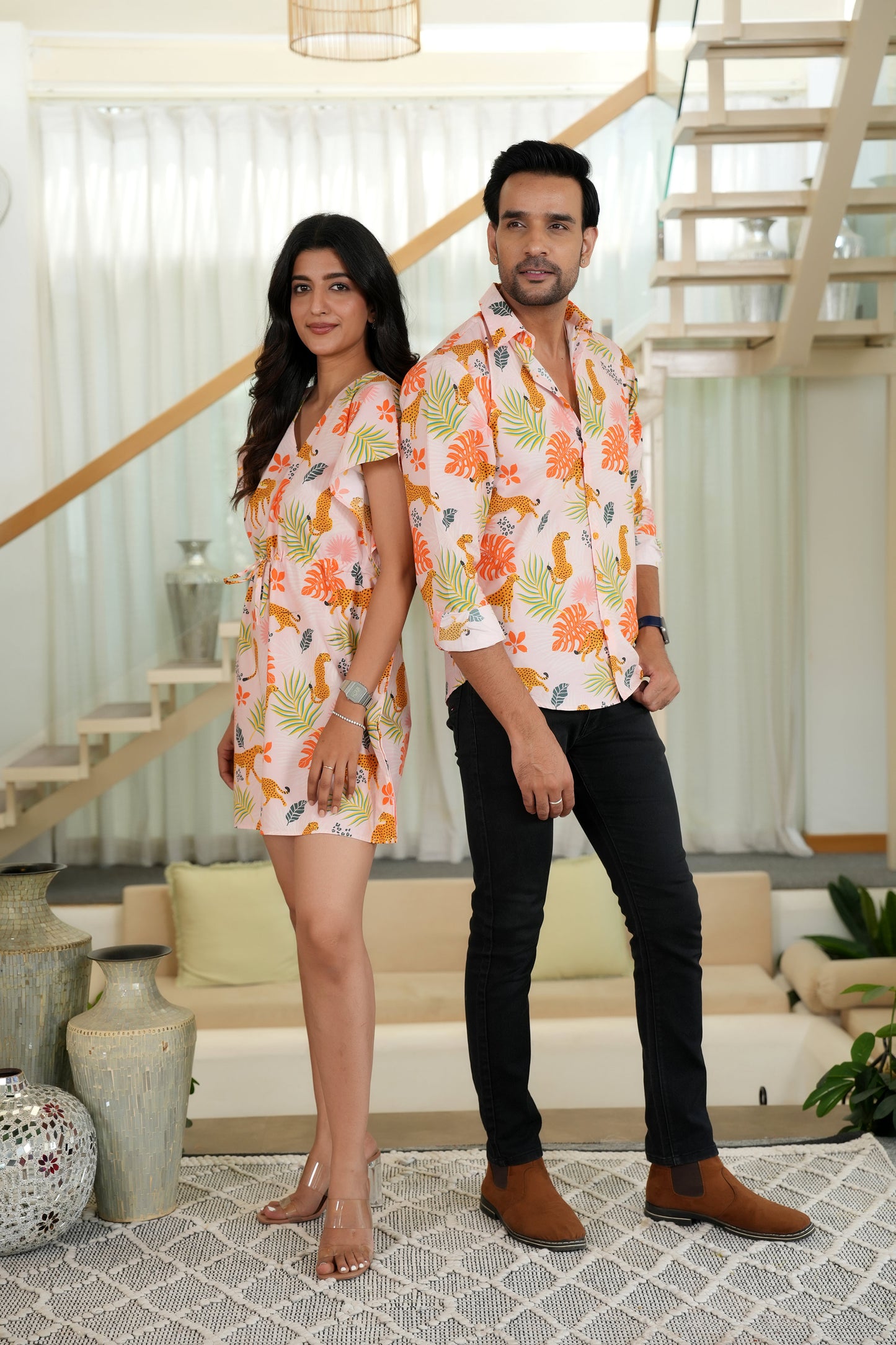 Couple Matching Dress Set – Romantic Outfit for Valentine Anniversary and Dinner