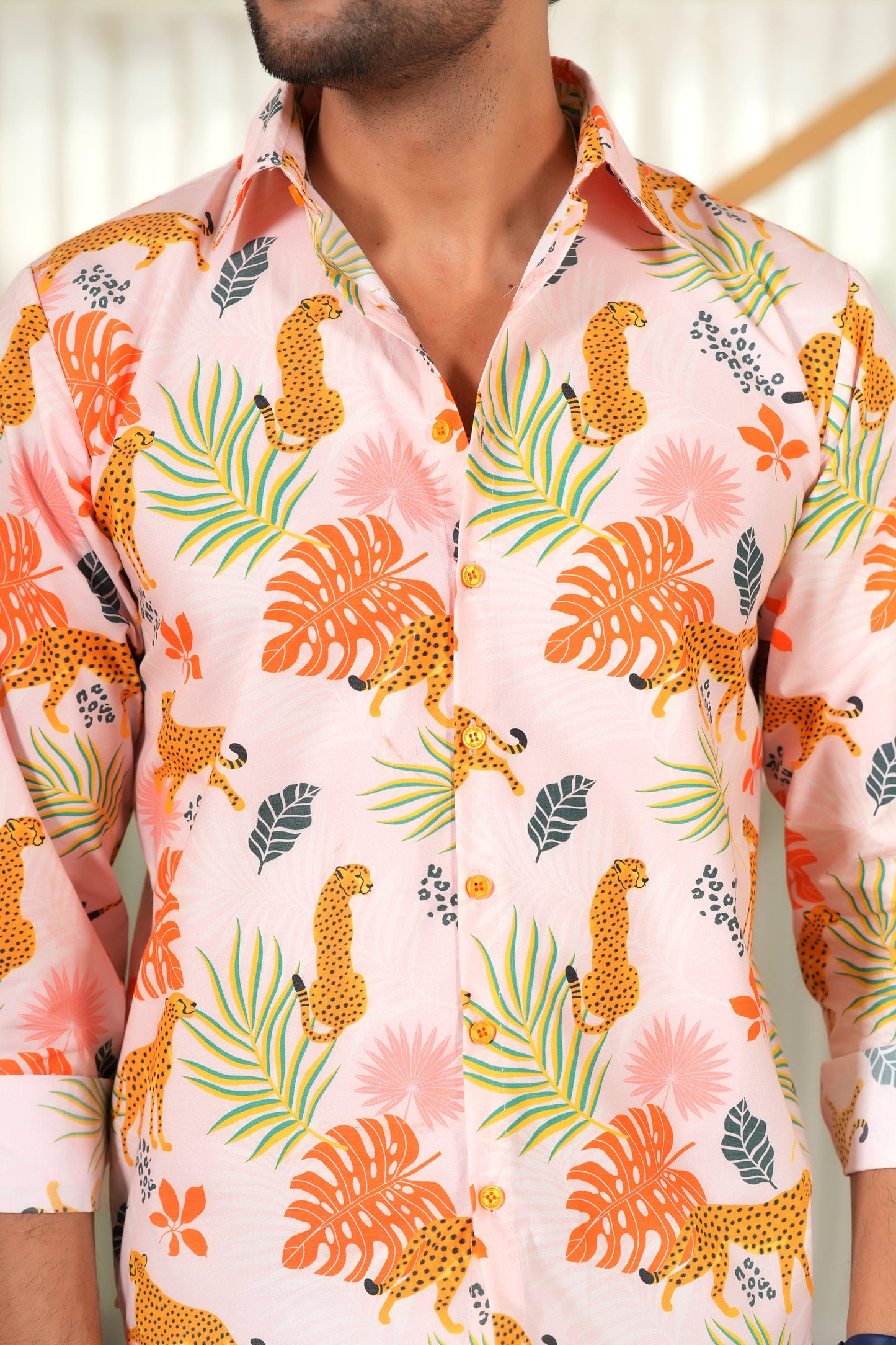 Men Full Sleeve Shirt – Romantic Resort Wear for Dinner Honeymoon and Vacation