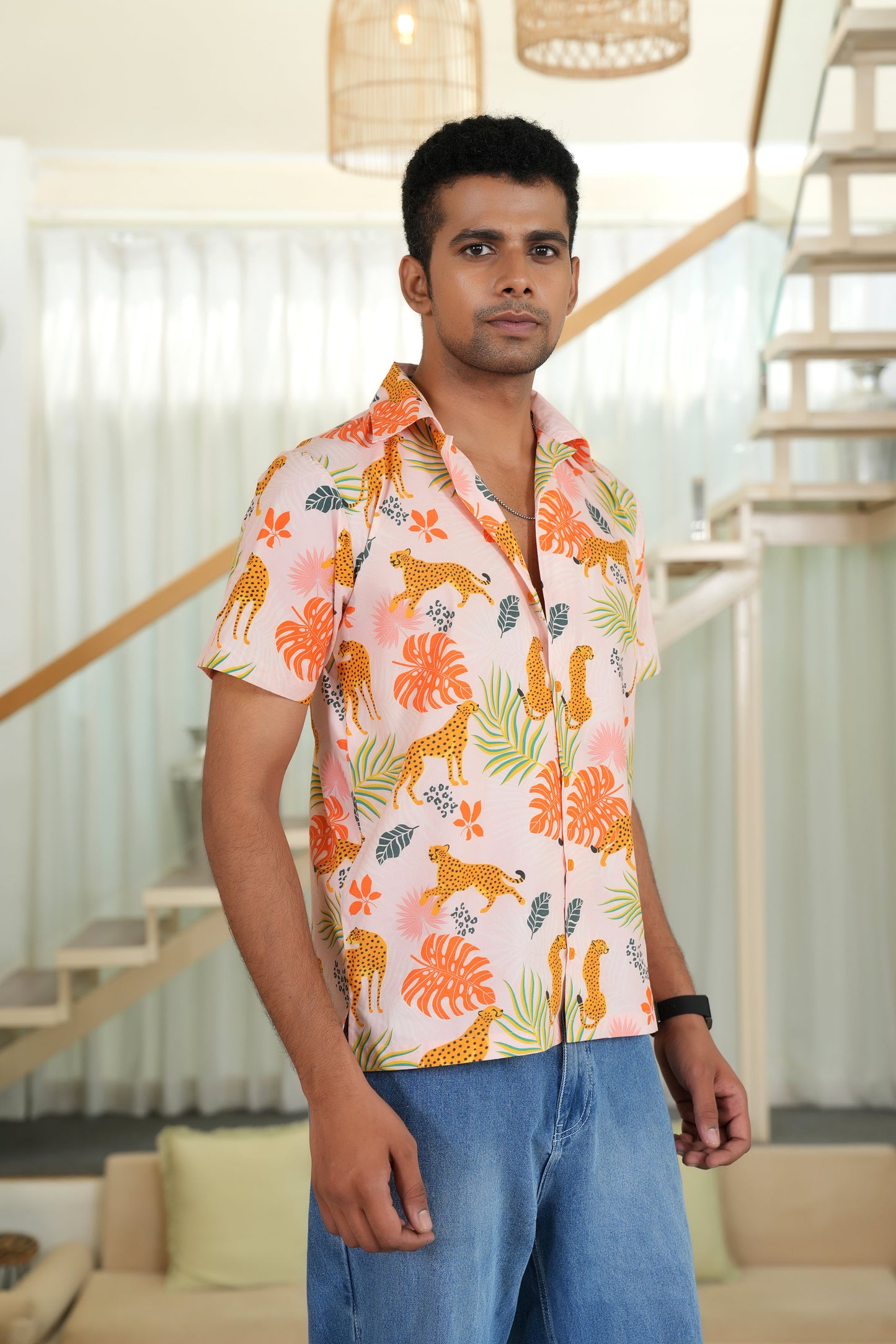 Men Short Sleeve Shirt – Casual Beach Resort Pool Party and Holiday Wear