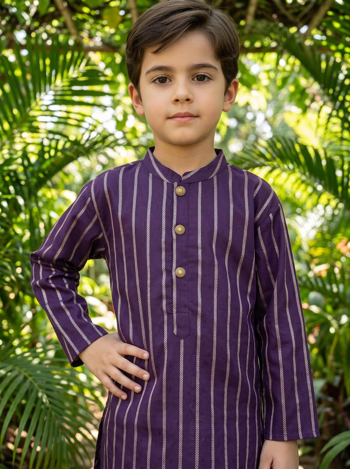 Boys Traditional Kurta Pajama Set – Cotton Festive Wear