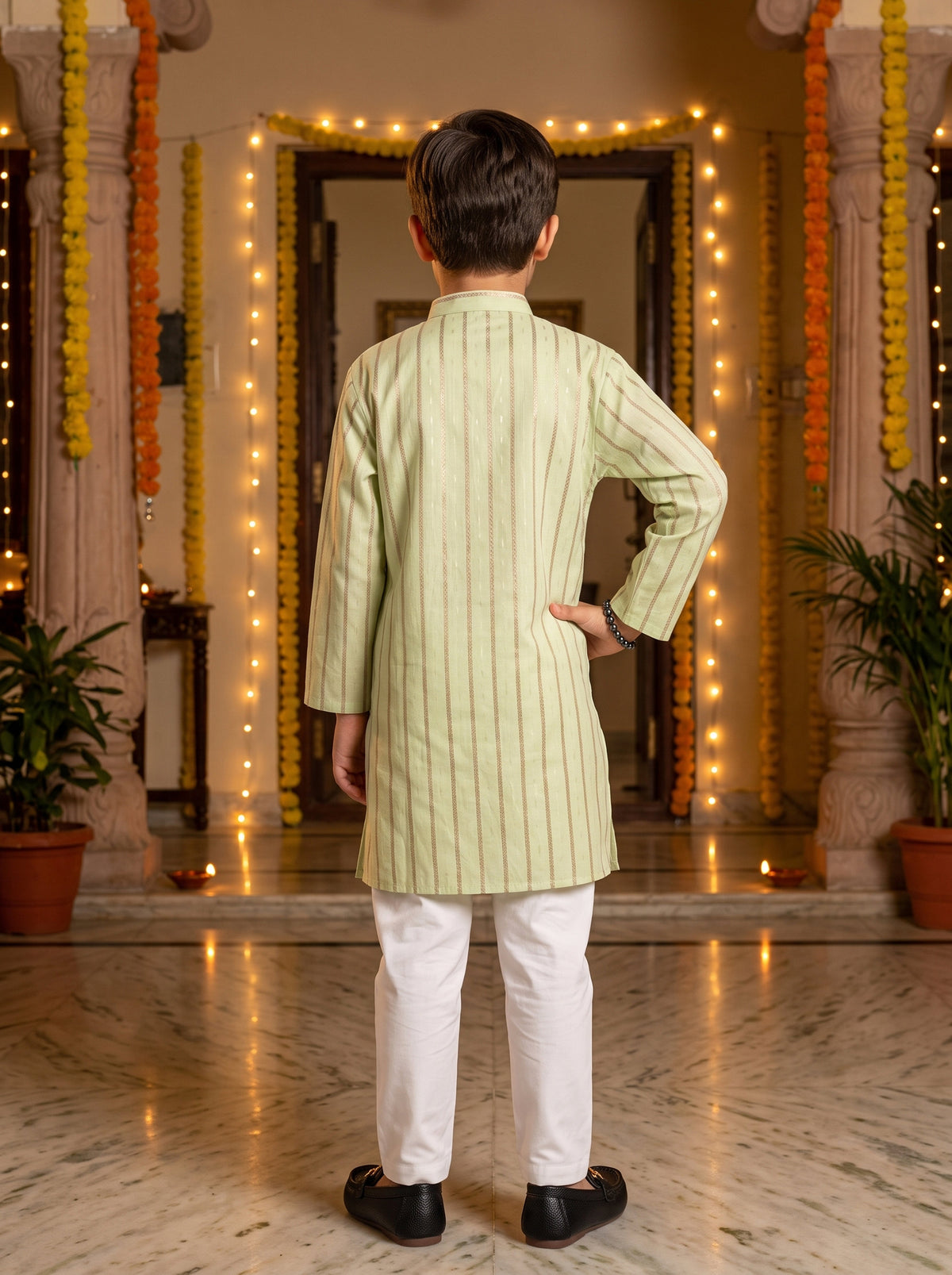 Boys Cotton Kurta Pajama – Indian Festive Wear