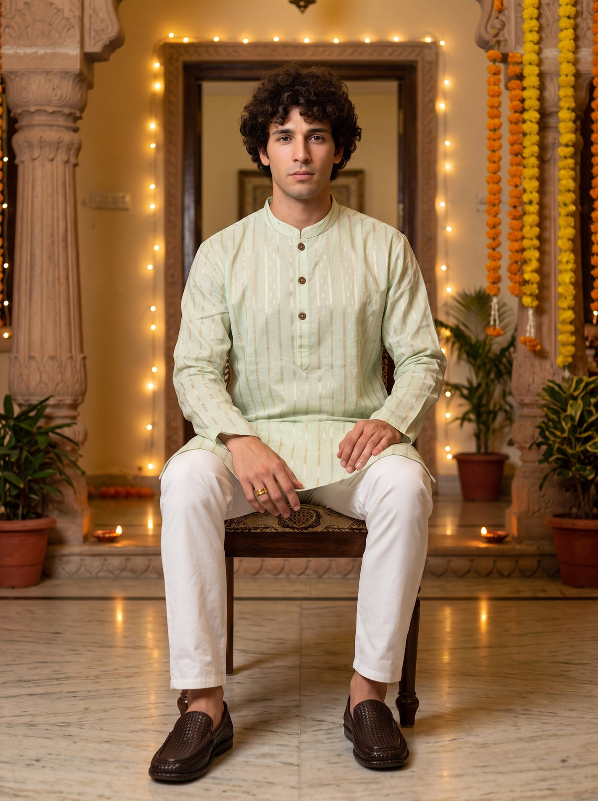 Men’s Cotton Kurta – Diwali & Celebration Wear