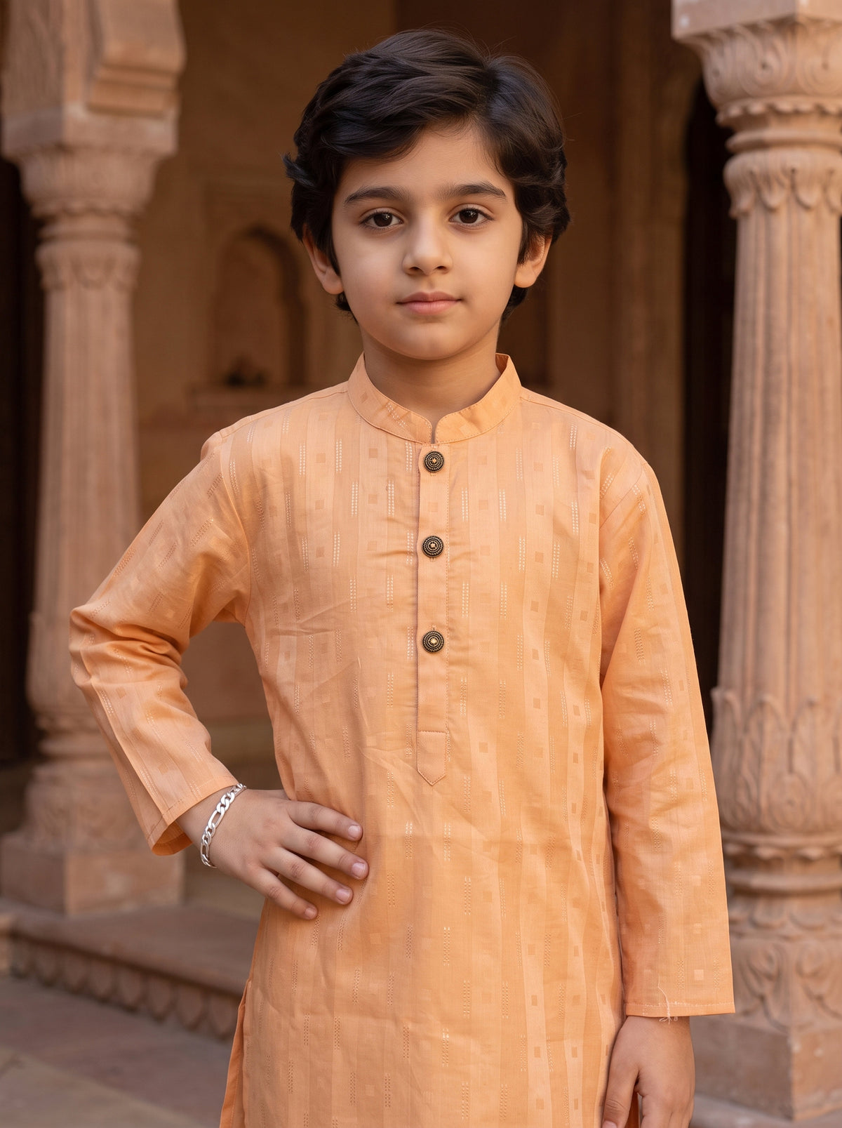 Boys Wedding Kurta Pajama Set – Traditional Cotton Wear