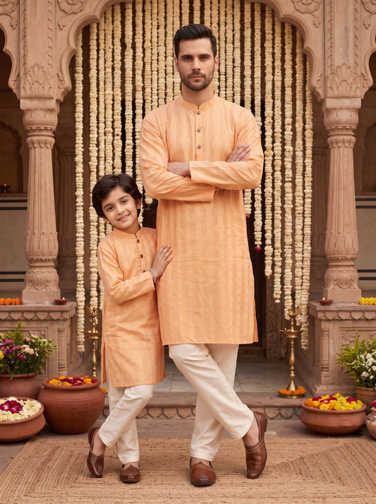 Father & Son Matching Cotton Outfits – Ethnic Wear