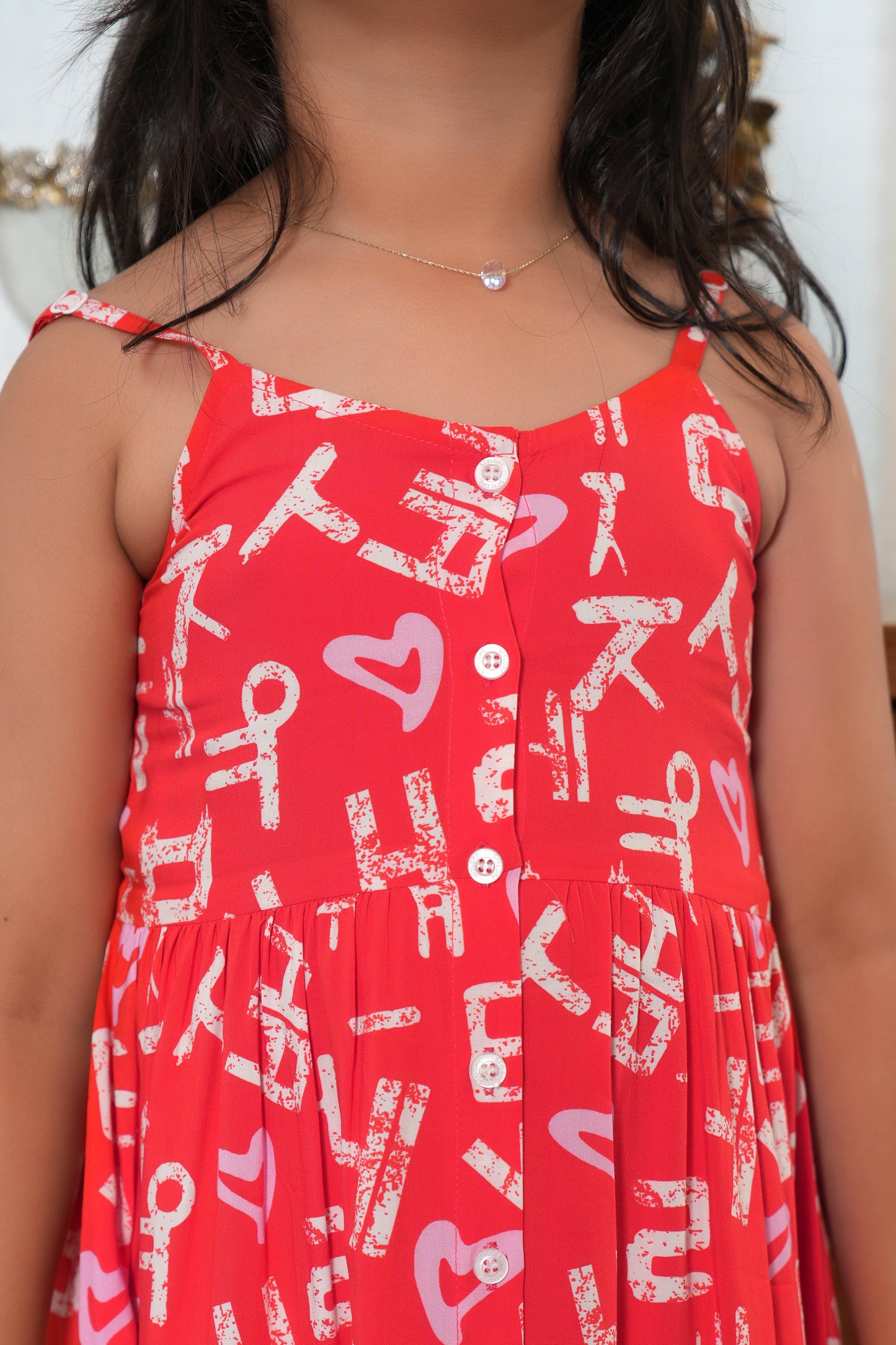 Girl’s Tropical Midi Dress – Sleeveless Summer Resort Outfit