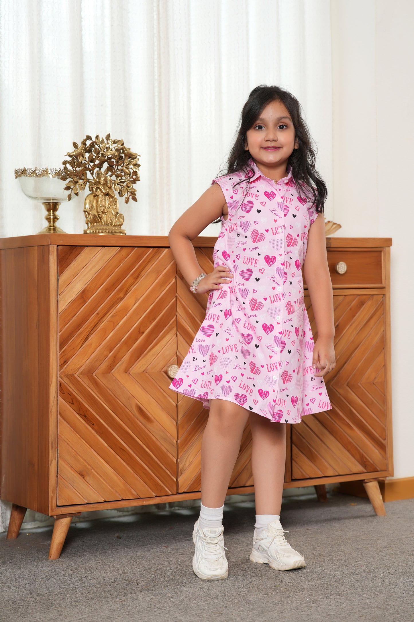 Girl’s Tropical Midi Dress – Sleeveless Summer Resort Outfit