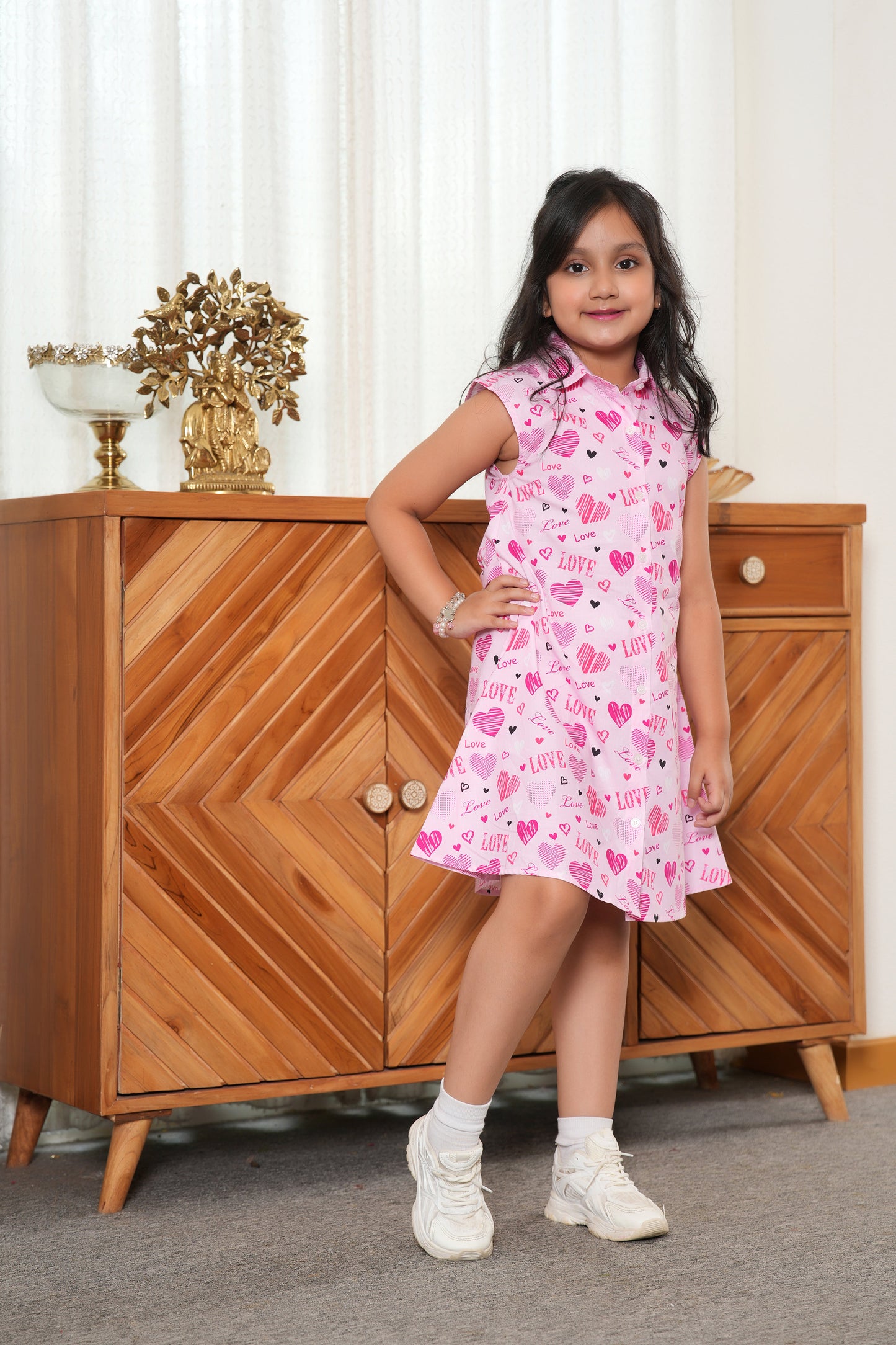 Girl’s Tropical Midi Dress – Sleeveless Summer Resort Outfit