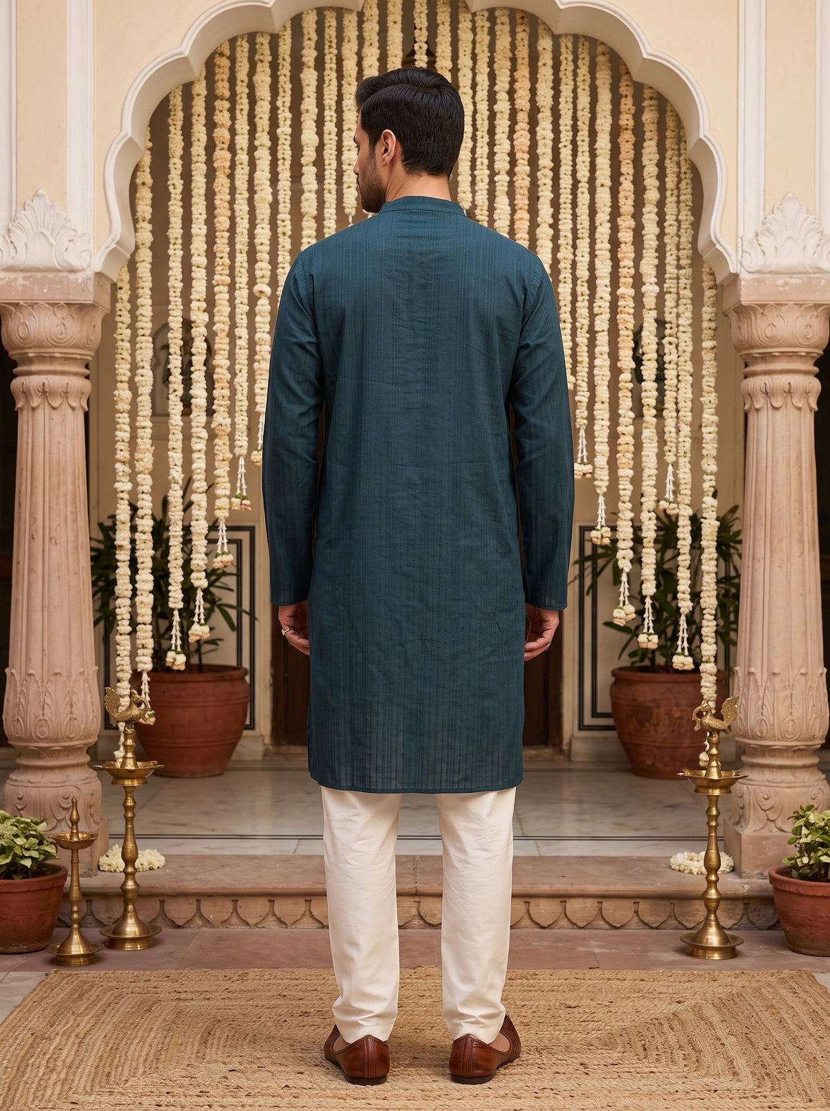 Men’s Cotton Kurta – Wedding & Puja Occasion Wear