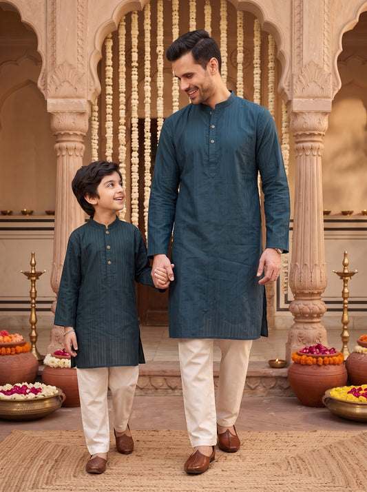 Father & Son Traditional Kurta Sets – Matching Ethnic Wear