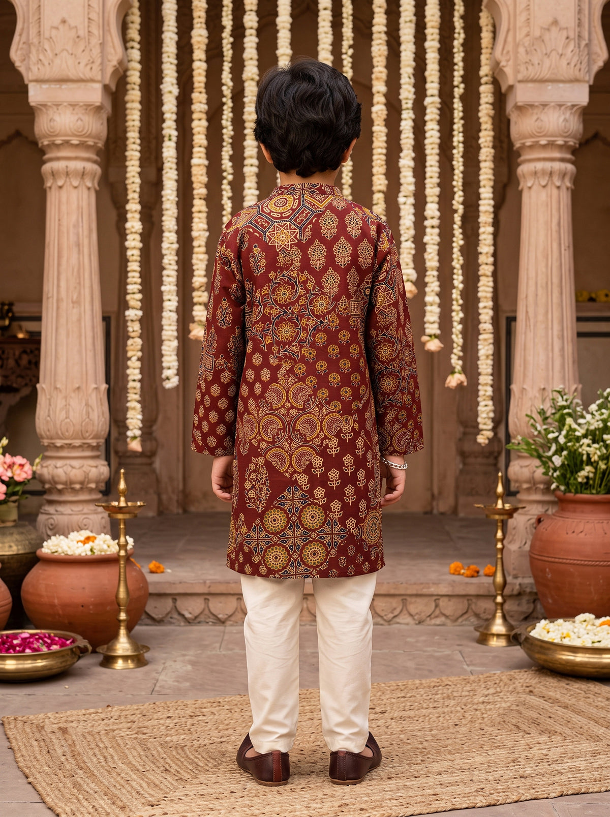 Boys Cotton Kurta Pajama Set – Festive Wear