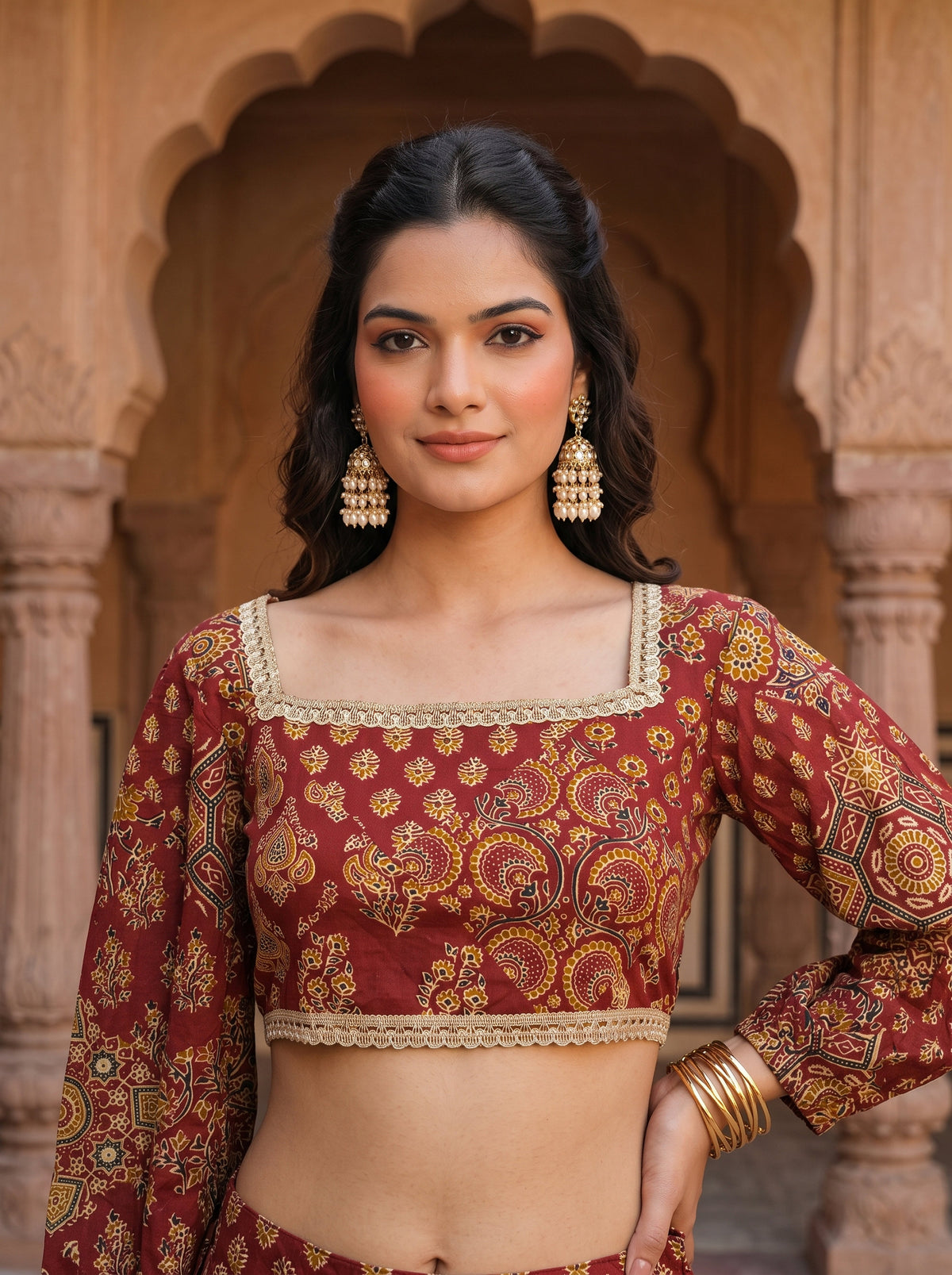 Women’s Cotton Lehenga Set – Festive Wear