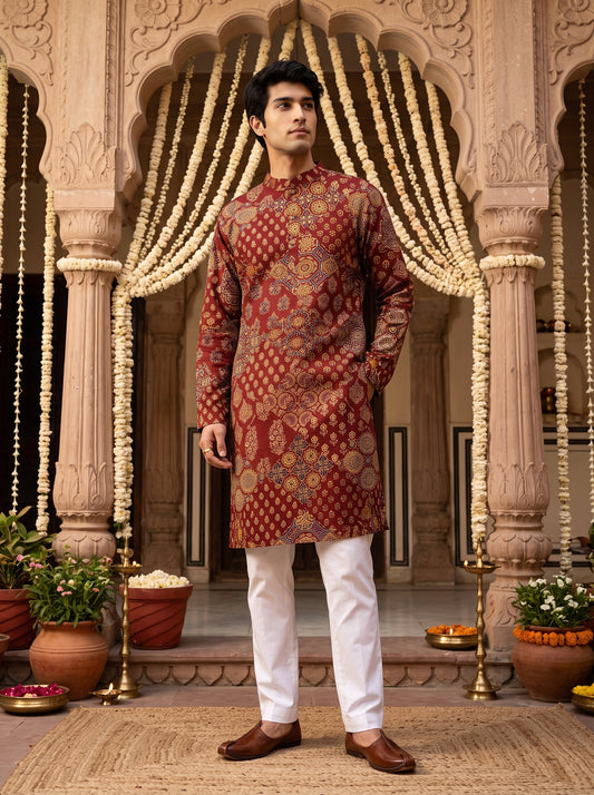 Men’s Cotton Kurta – Traditional Festive Wear