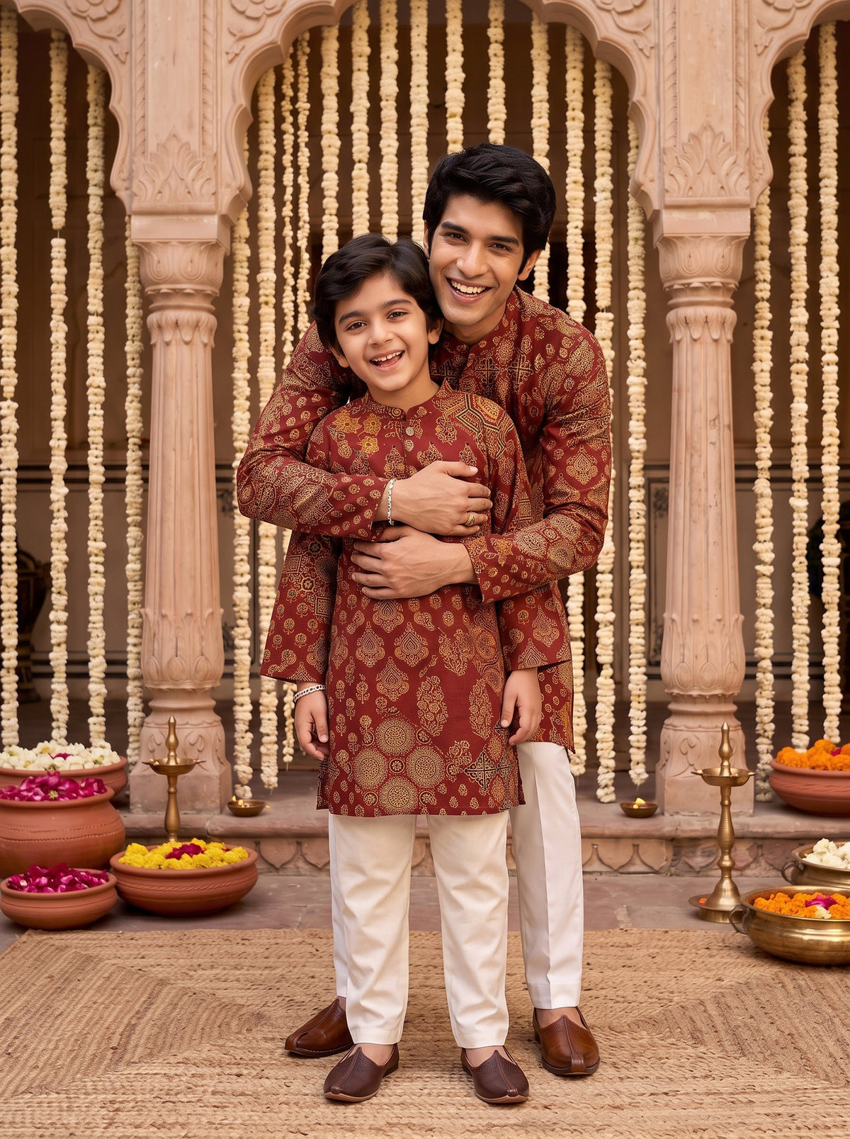 Father & Son Matching Outfits – Cotton Ethnic Wear