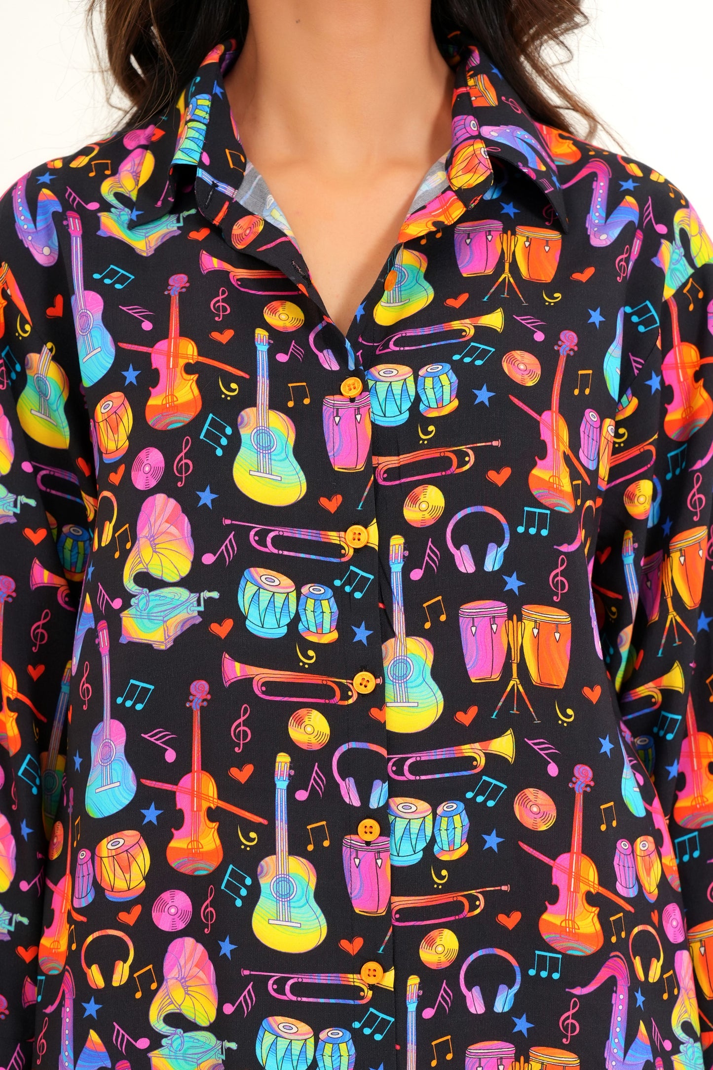 Women’S Tropical Print Shirt Dress – Casual Holiday Wear