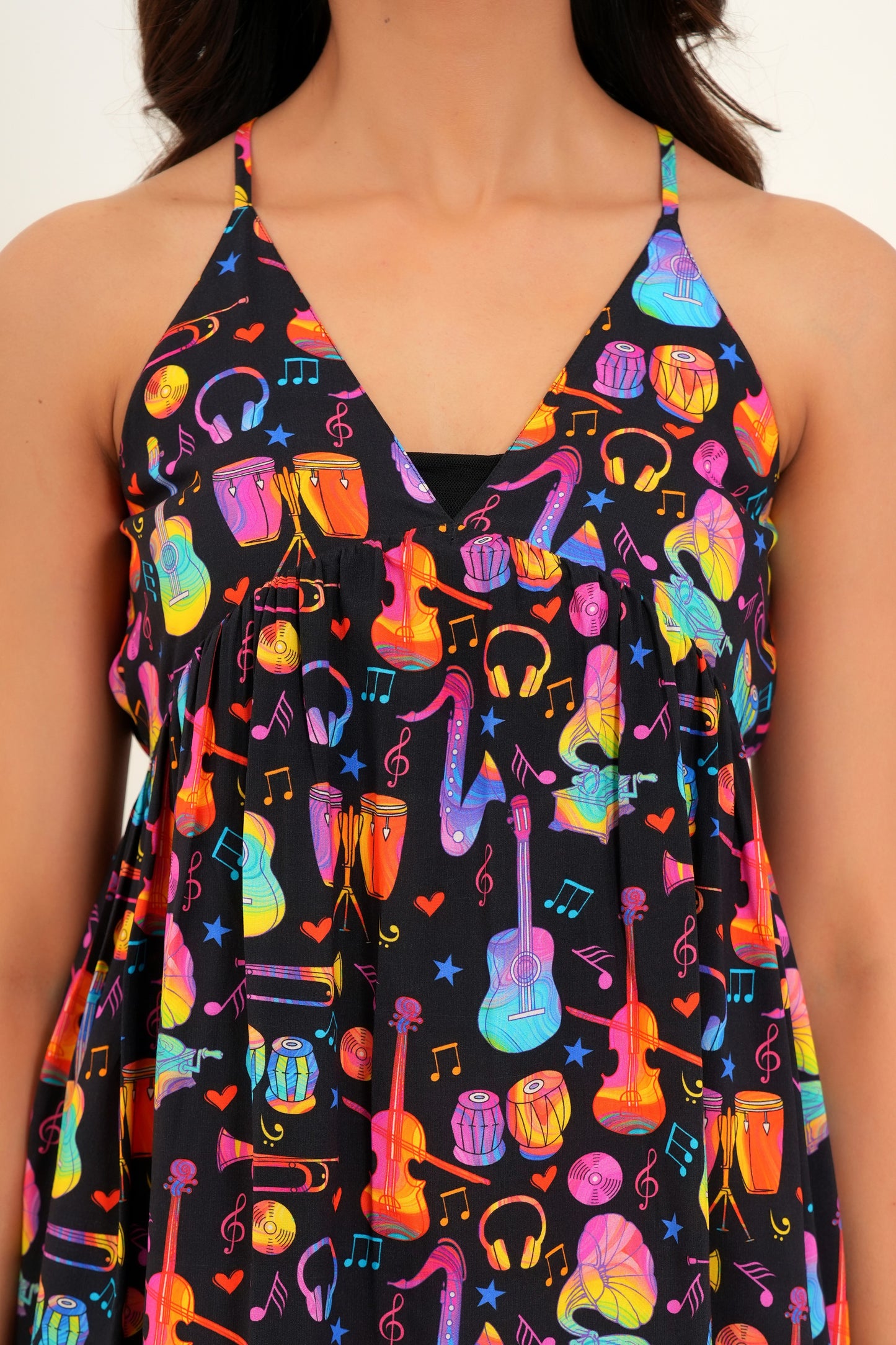 Women’S Short Dress – Elegant Printed Style