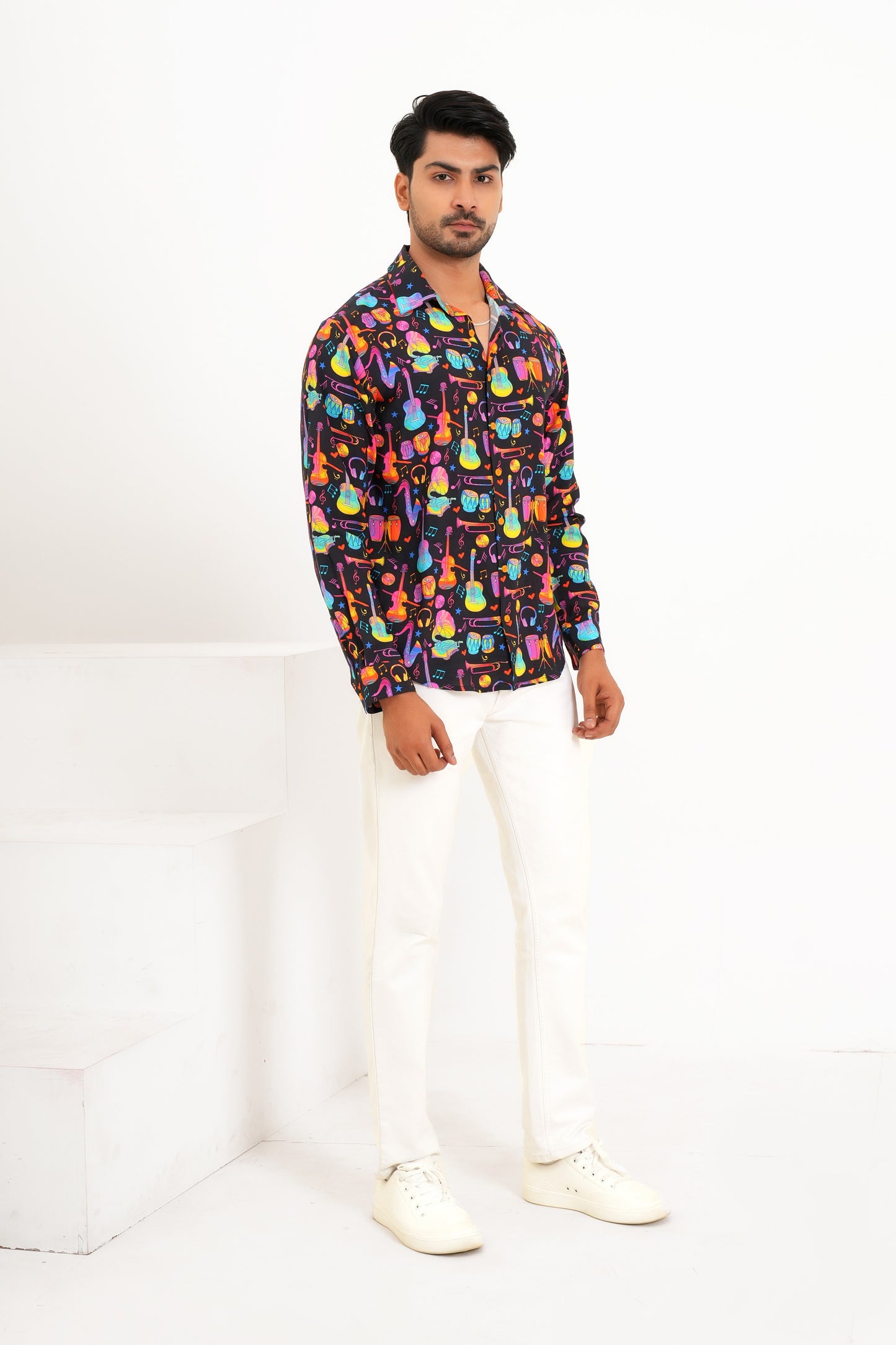 Men’S Full Sleeve Printed Shirt – Everyday Style