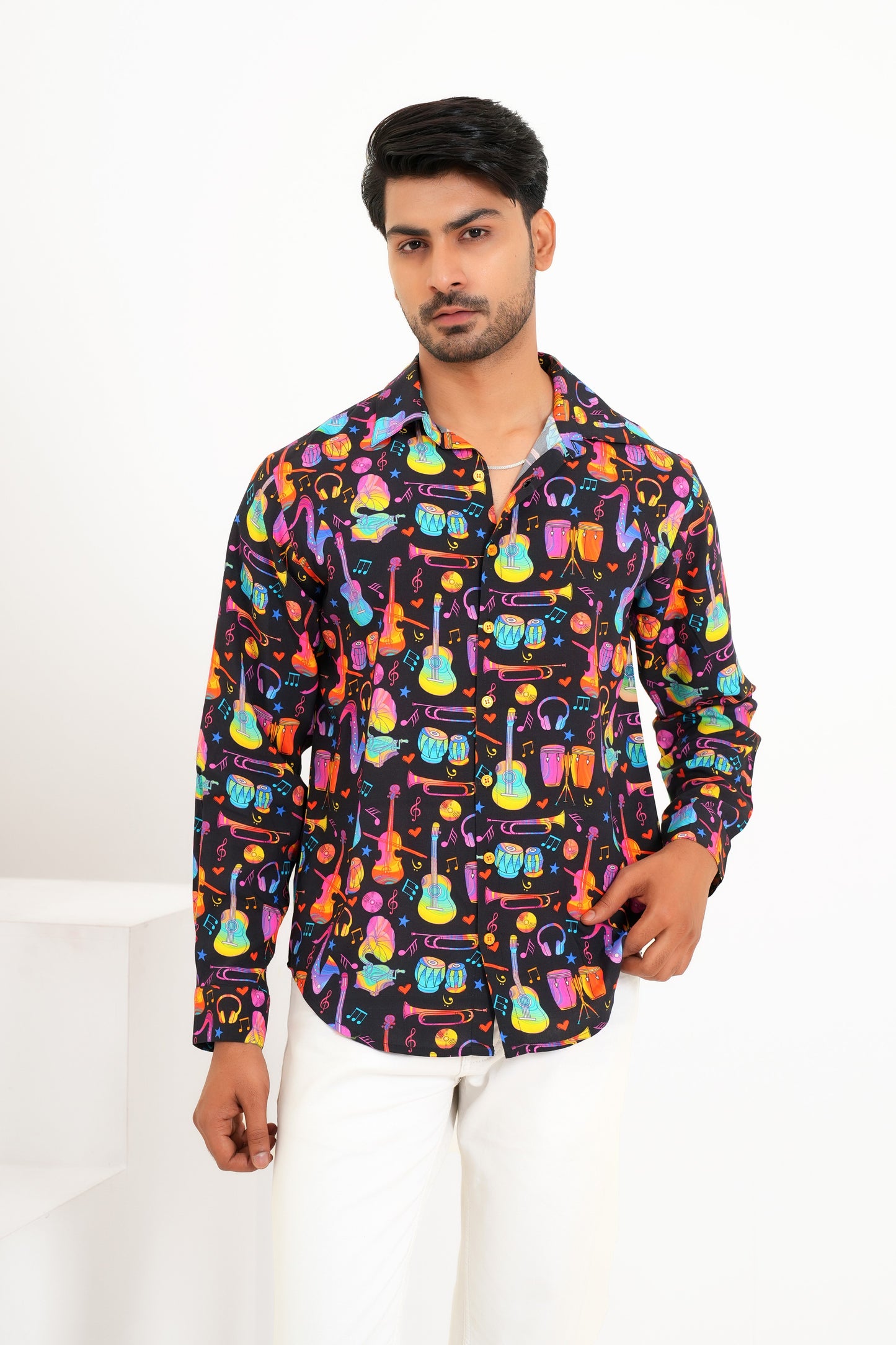 Men’S Full Sleeve Printed Shirt – Everyday Style