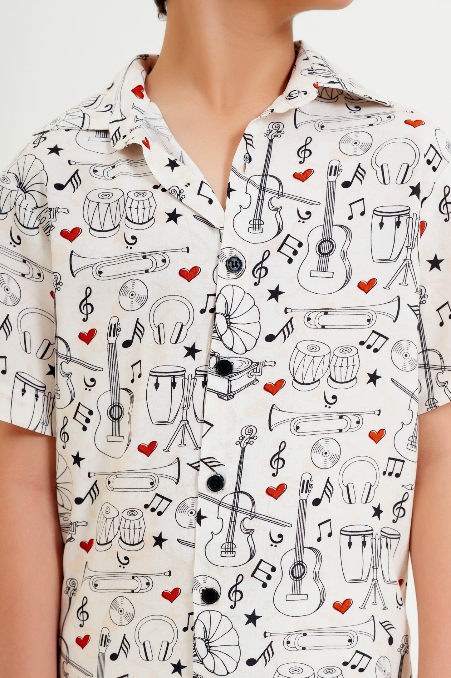 Boy’S Tropical Print Matching Set – Holiday Shirt & Shorts For Summer