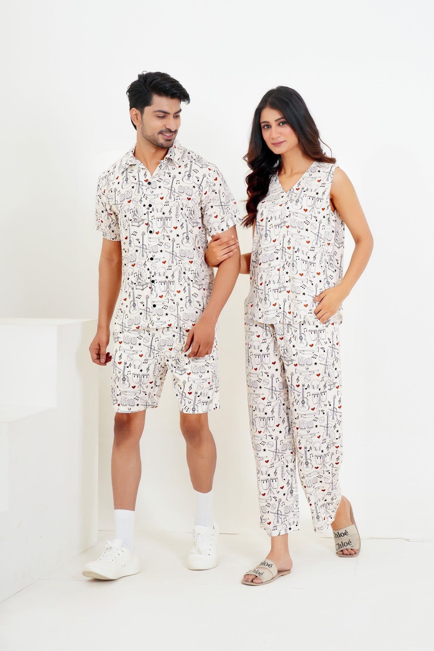 Couple Matching Funky Co-Ord Set – Resort Ready Outfits
