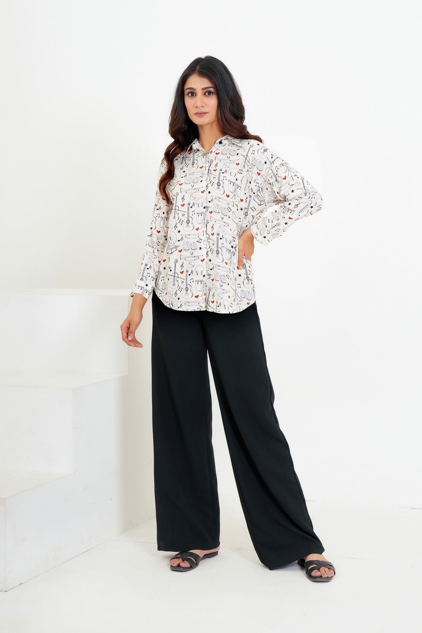 Women’S Funky Full Sleeve Shirt – Casual Wear For Travel & Vacations