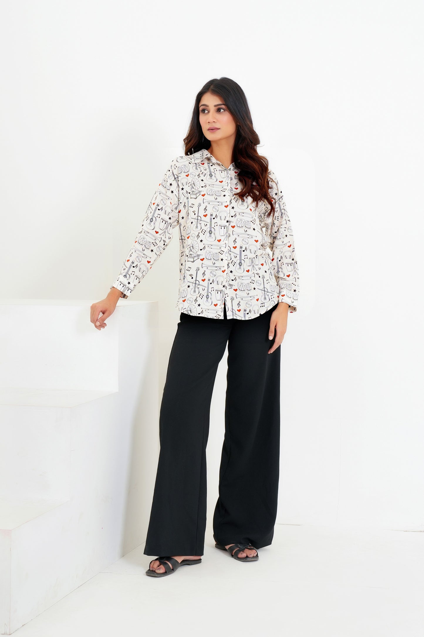 Women’S Funky Full Sleeve Shirt – Casual Wear For Travel & Vacations