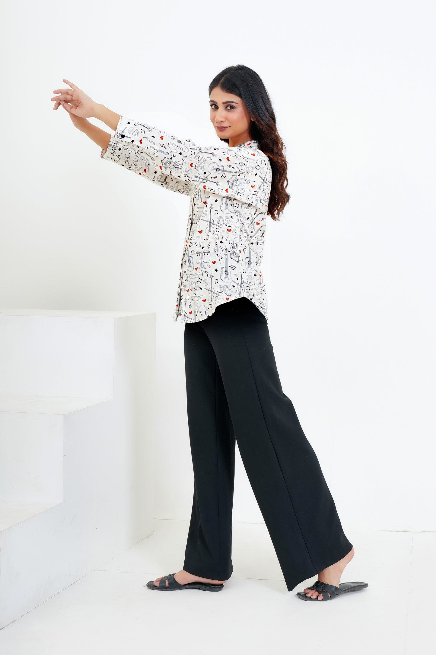 Women’S Funky Full Sleeve Shirt – Casual Wear For Travel & Vacations