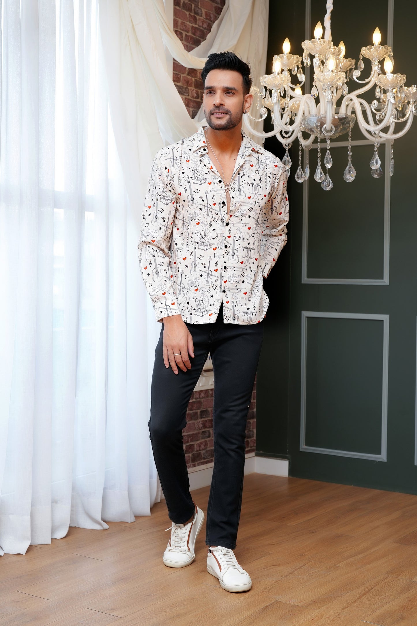 Men’S Printed Shirt – Full Sleeve Casual Wear For Travel & Vacations