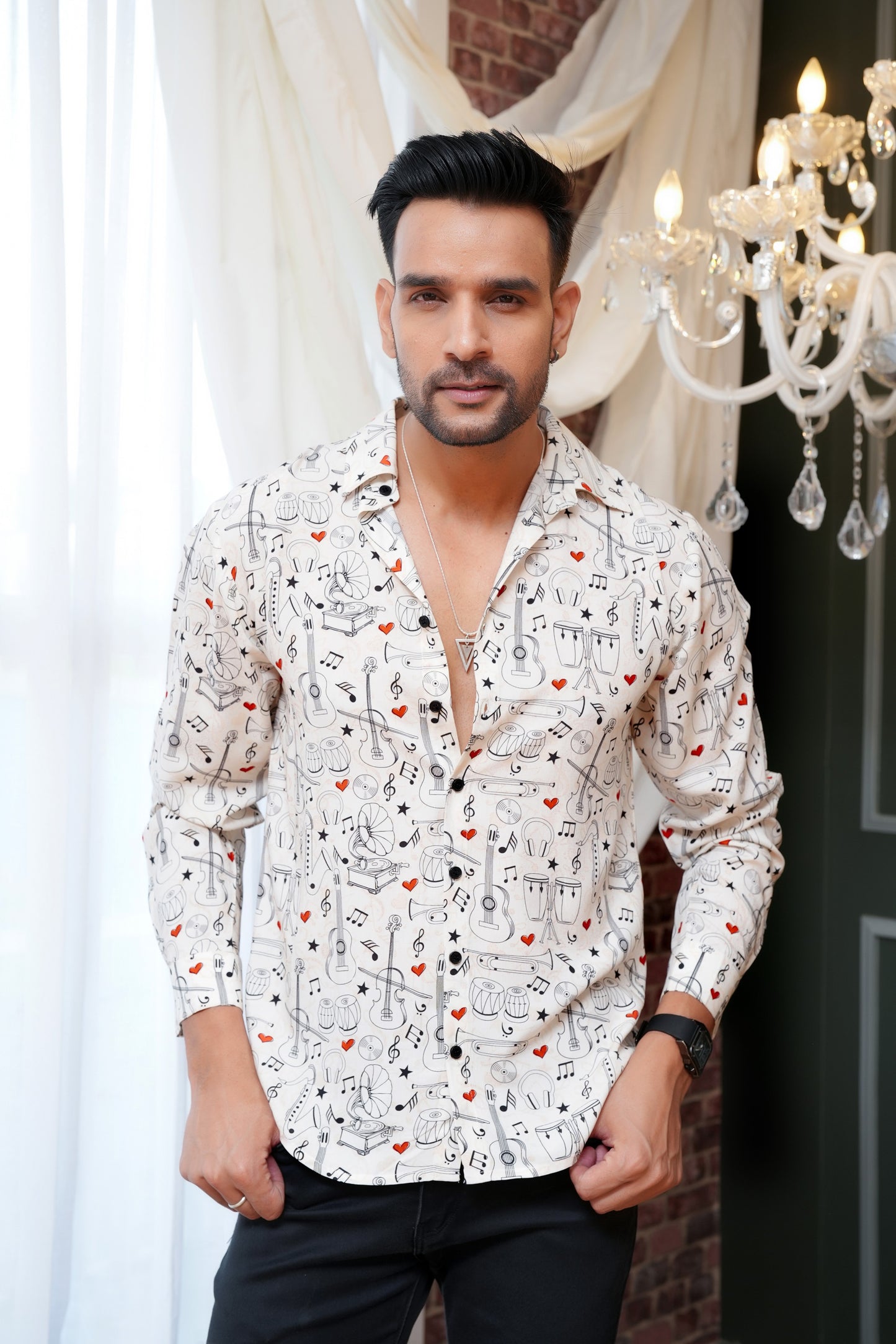 Men’S Printed Shirt – Full Sleeve Casual Wear For Travel & Vacations