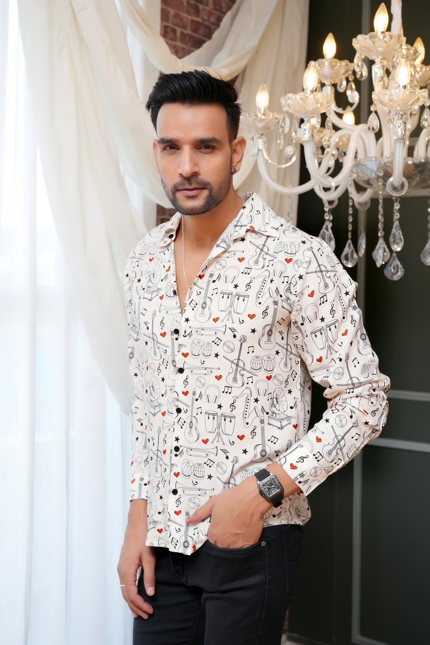 Men’S Printed Shirt – Full Sleeve Casual Wear For Travel & Vacations
