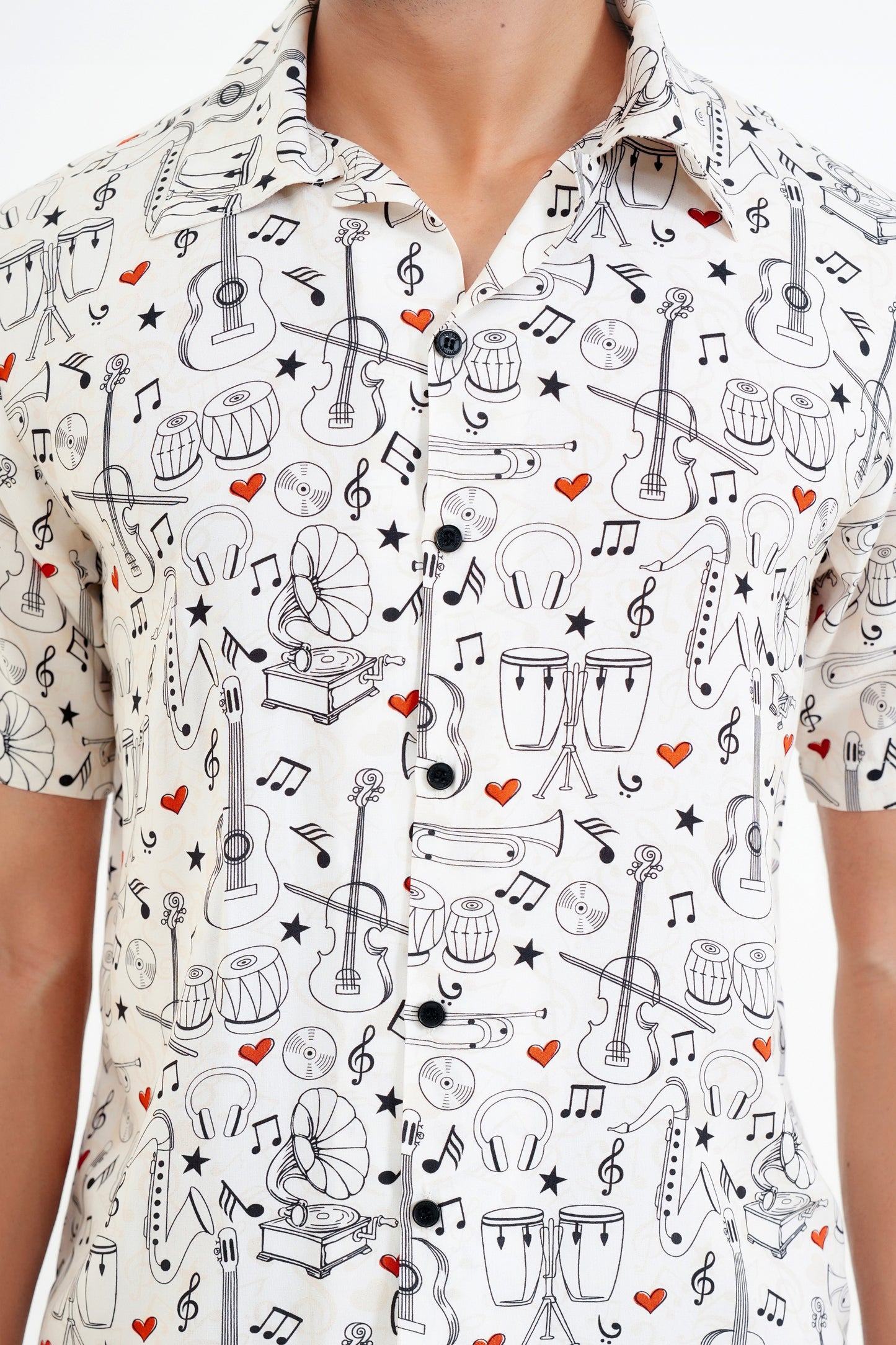 Men’S Funky Printed Shirt – Short Sleeve Casual Resort Shirt For Summer