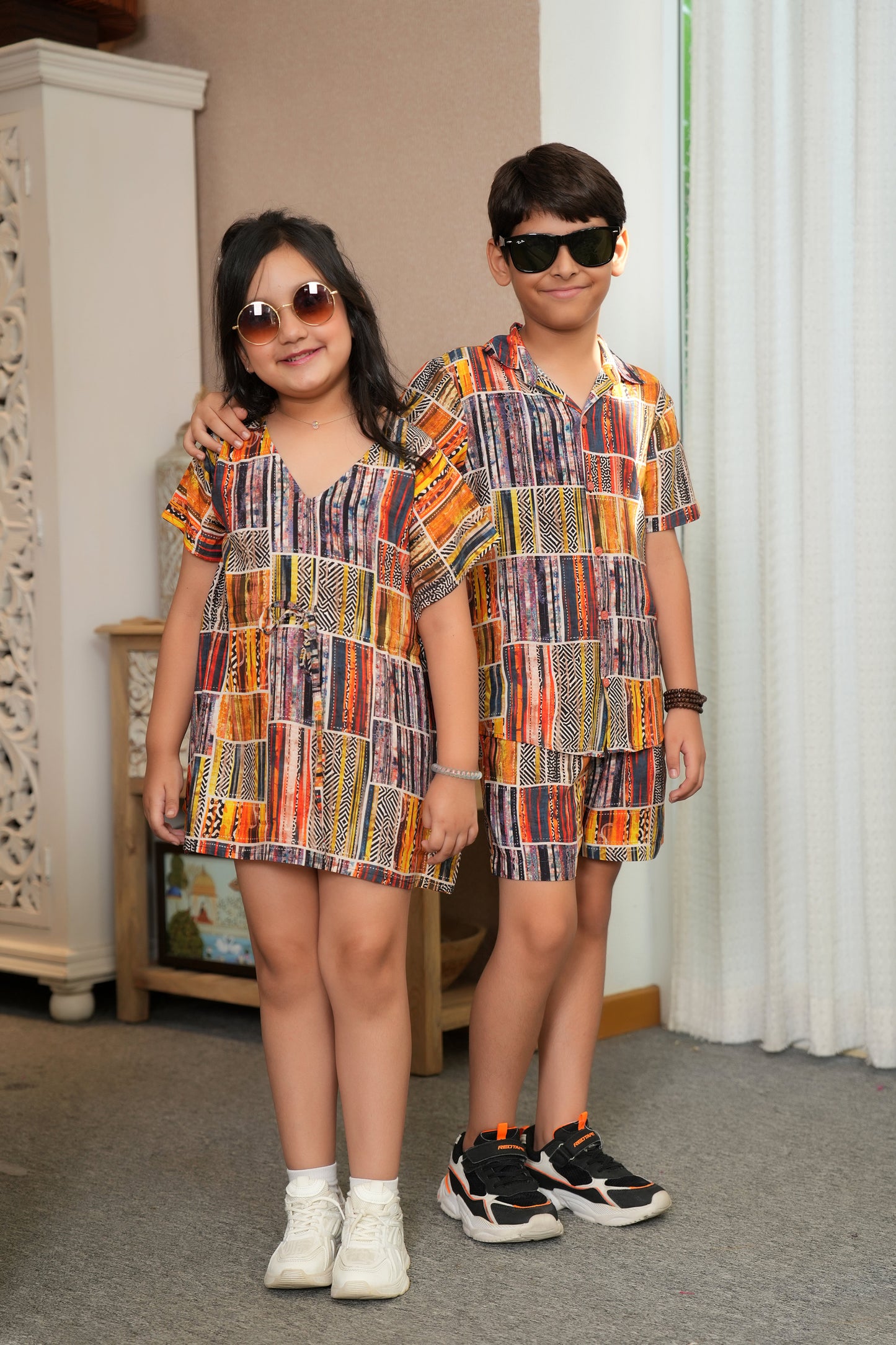 Brother Sister Matching Outfits – Kids Vacation Resort Wear