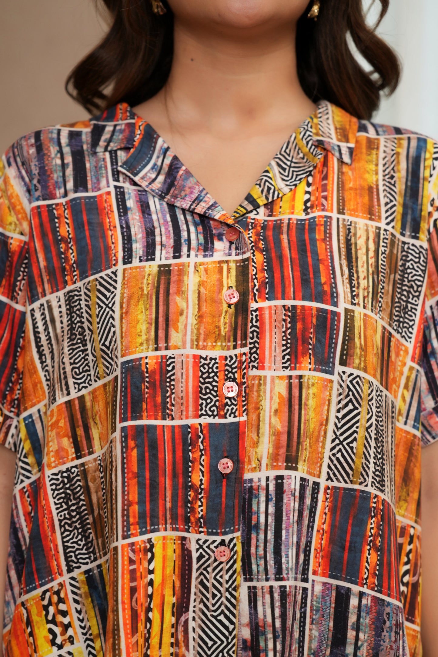 Womens Beach Co Ord Set – Shirt and Shorts Vacation Wear