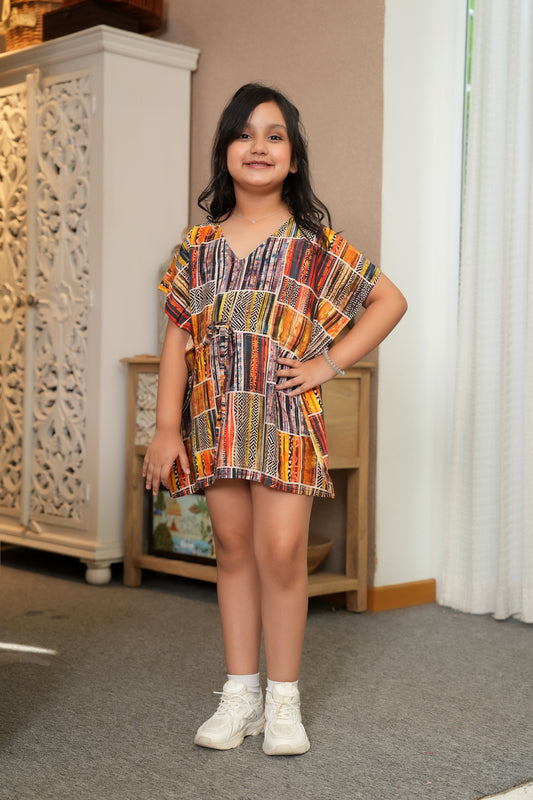 Girls Kaftan Dress – Vacation and Pool Party Wear