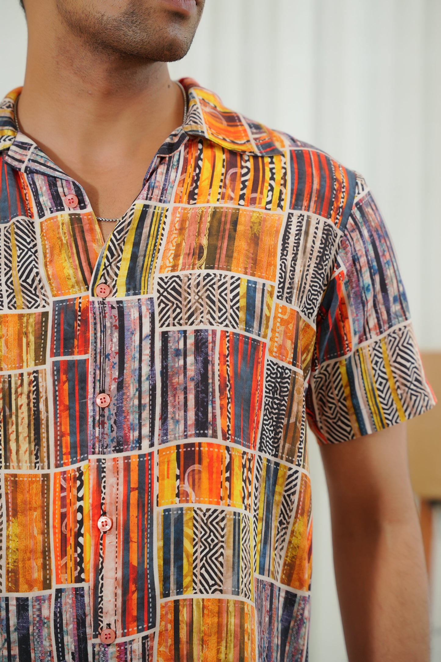 Mens Beach Co Ord Set – Shirt and Shorts Vacation Wear