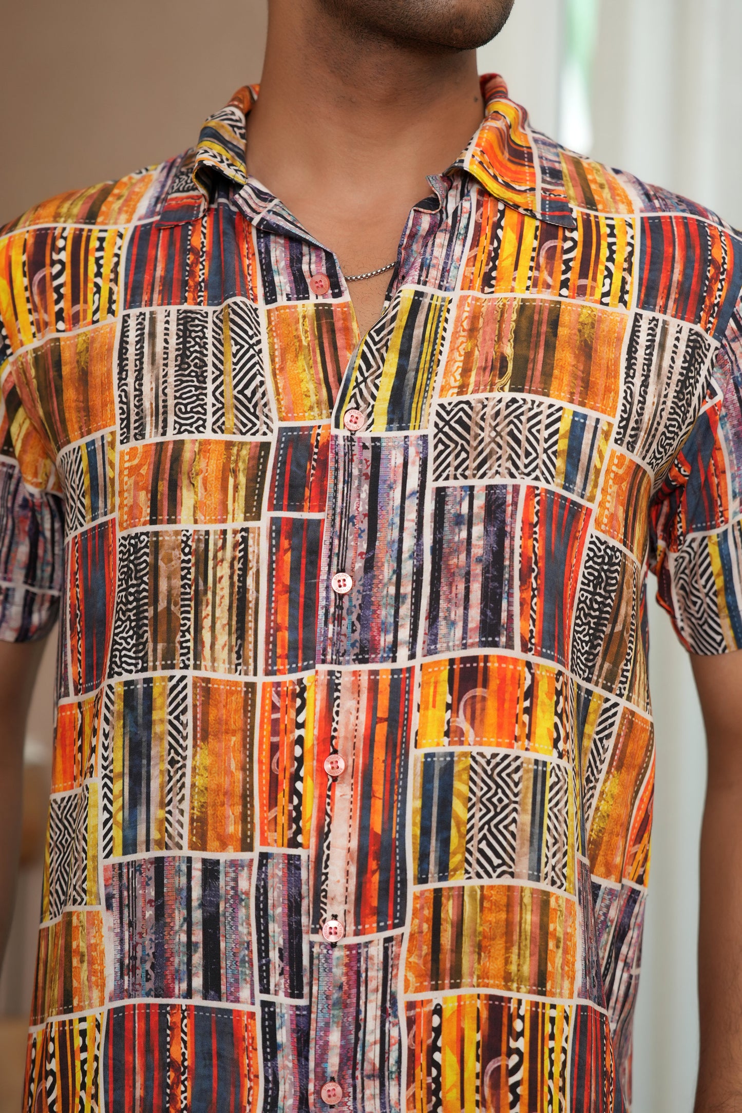 Mens Short Sleeve Beach Shirt – Pool Party and Holiday Wear