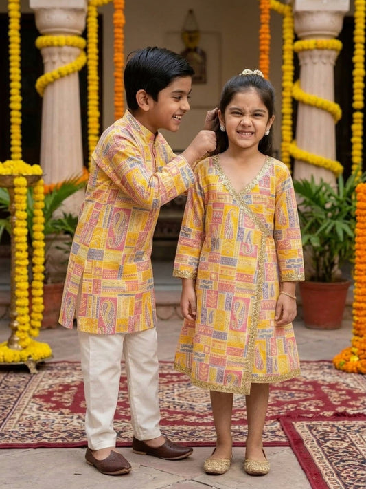 Brother & Sister Matching Outfits – Cotton Ethnic Wear