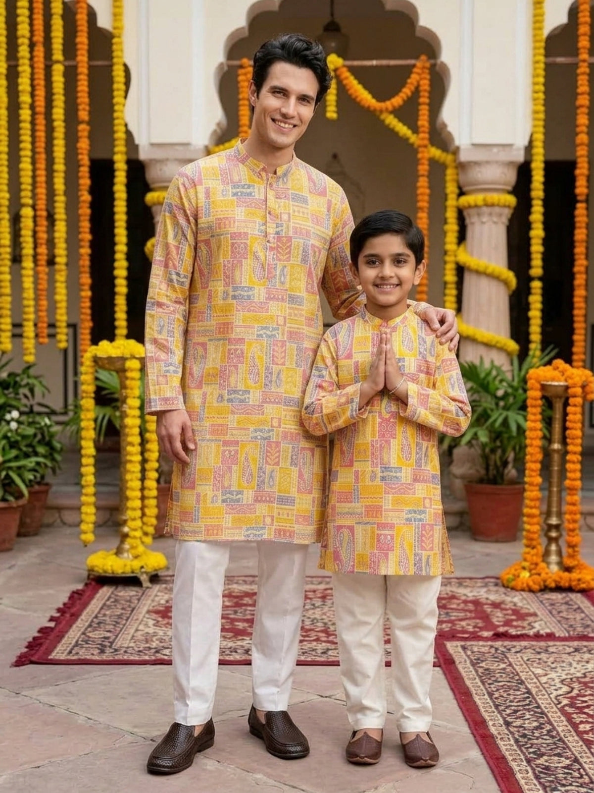 Father & Son Matching Outfits – Cotton Ethnic Wear