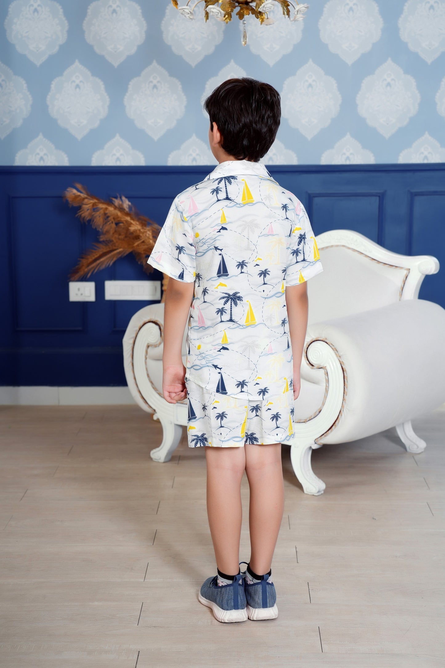 Boys' Tropical Co-Ord Set – Lightweight Viscose Summer Outfit