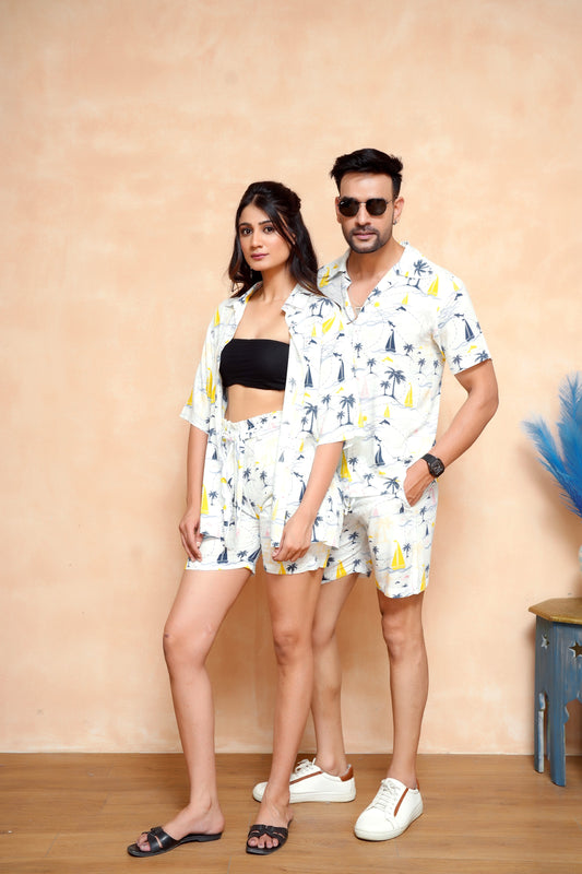His & Her Matching Summer Co-Ord Sets – Ideal for Beach Getaways