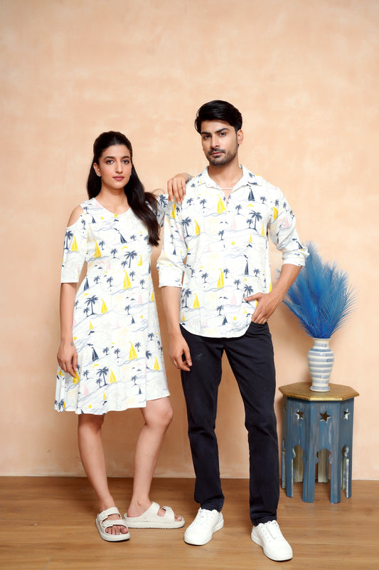 Tropical Matching Outfits for Couples – Vacation-Ready Viscose Styles