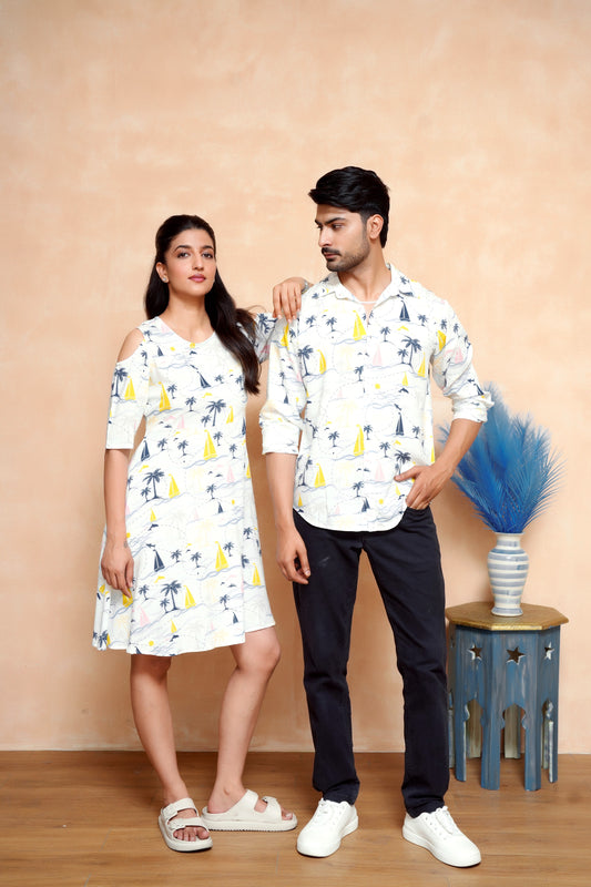Tropical Matching Outfits for Couples – Vacation-Ready Viscose Styles