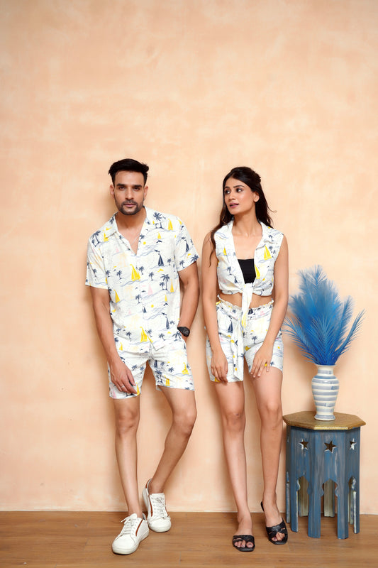 Couple Twinning Outfits – Lightweight Tropical Cruise Wear