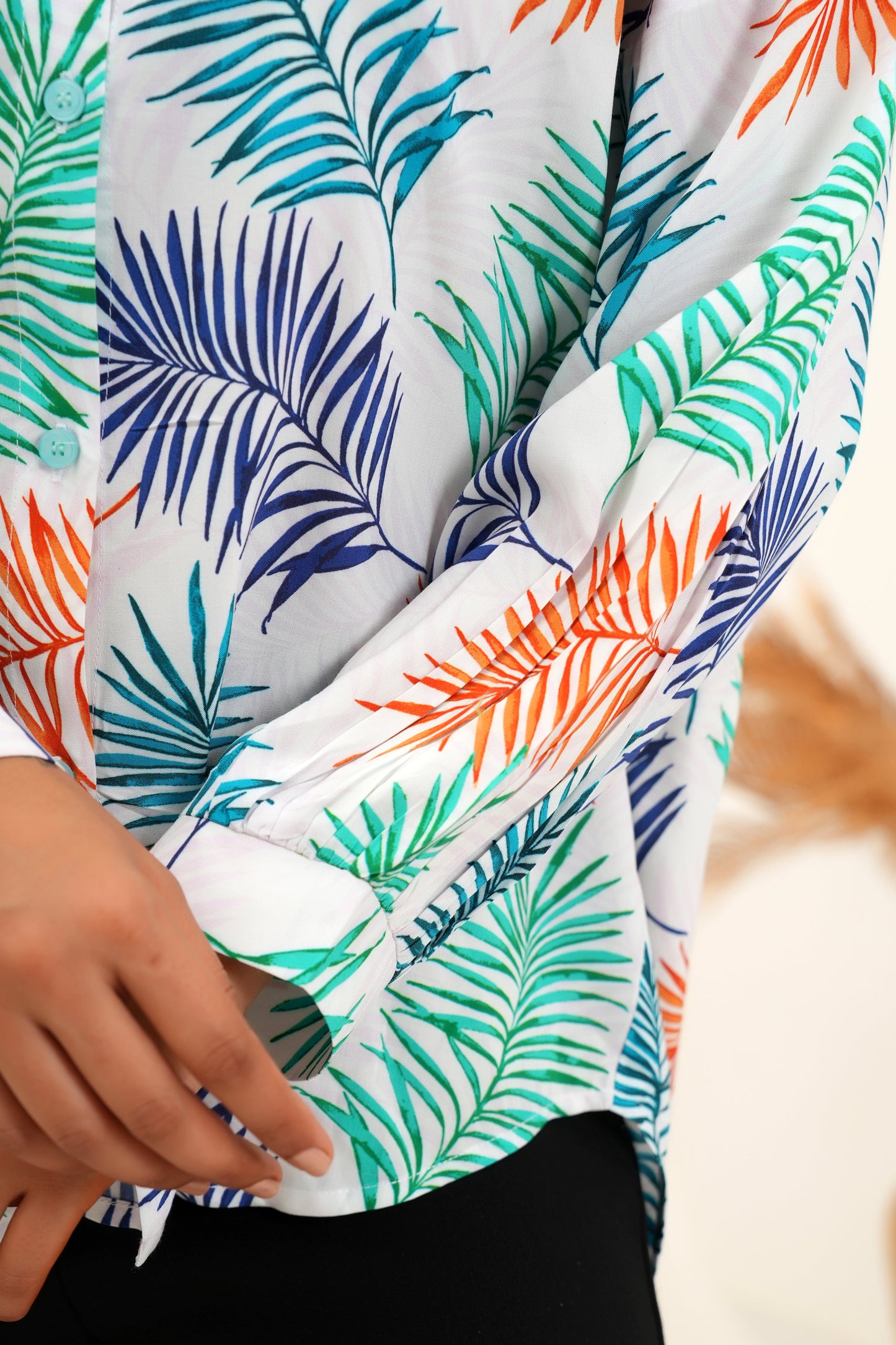 Full Sleeve Shirt for Women – Allover Printed Resort Fashion