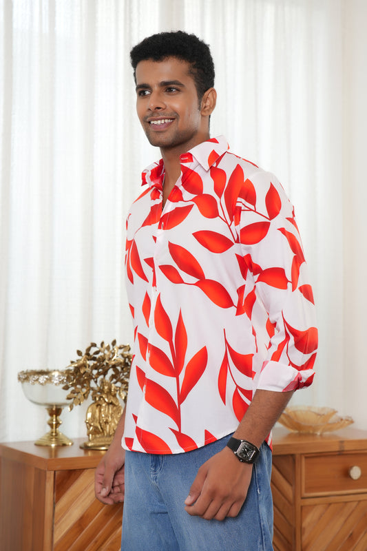 Men Full Sleeve Shirt – Romantic Resort Wear for Dinner and Anniversary