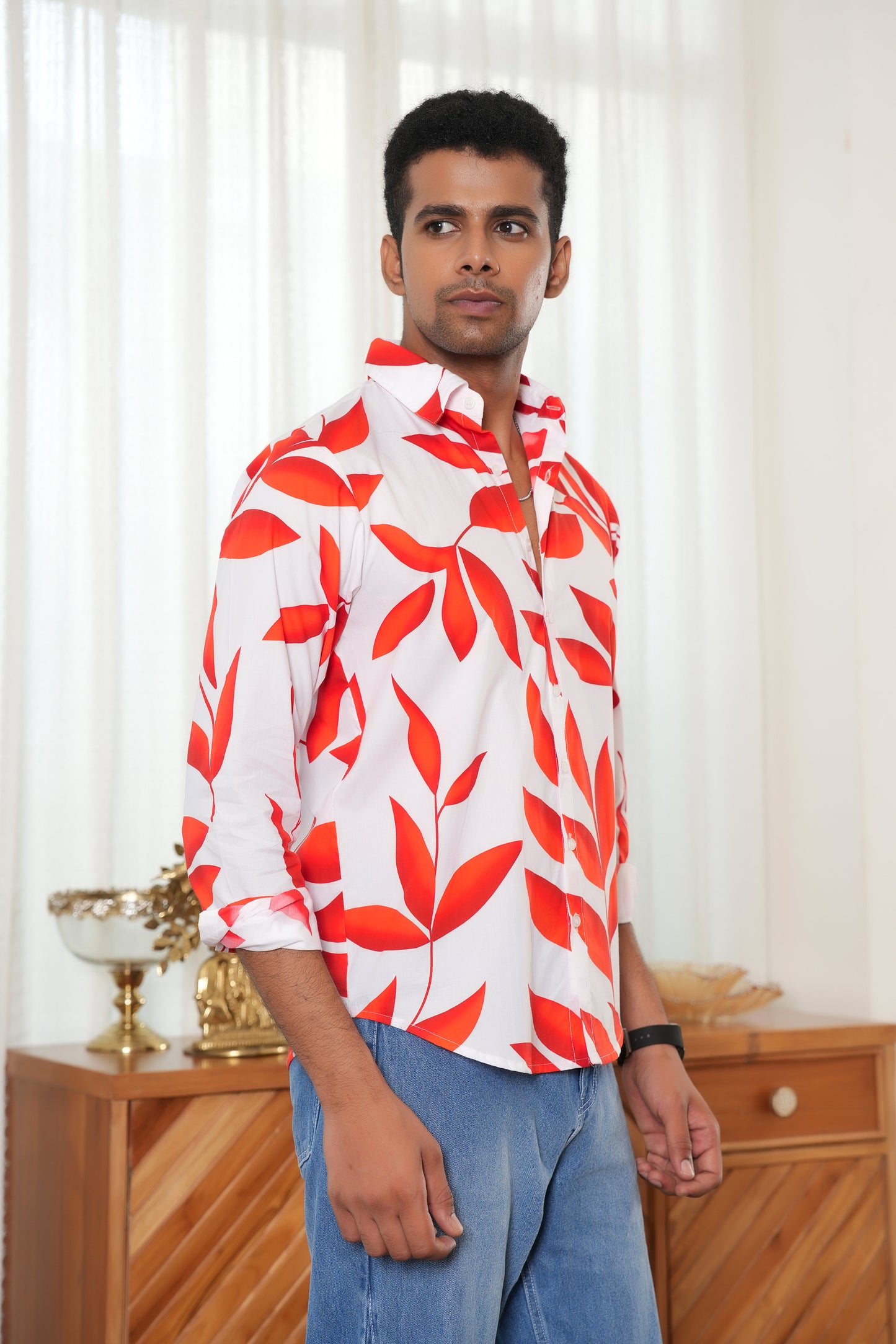 Men Full Sleeve Shirt – Romantic Resort Wear for Dinner and Anniversary