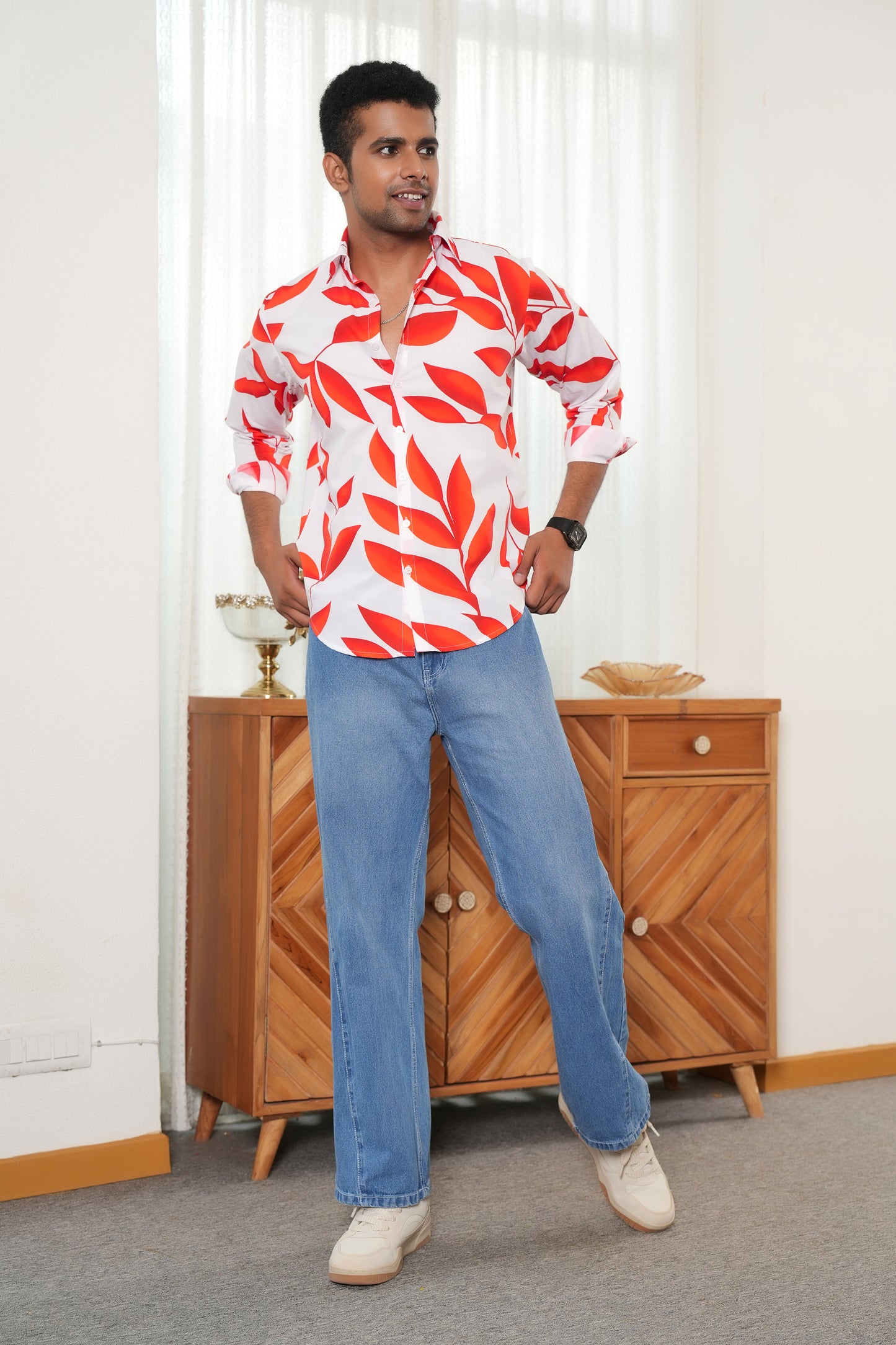 Men Full Sleeve Shirt – Romantic Resort Wear for Dinner and Anniversary