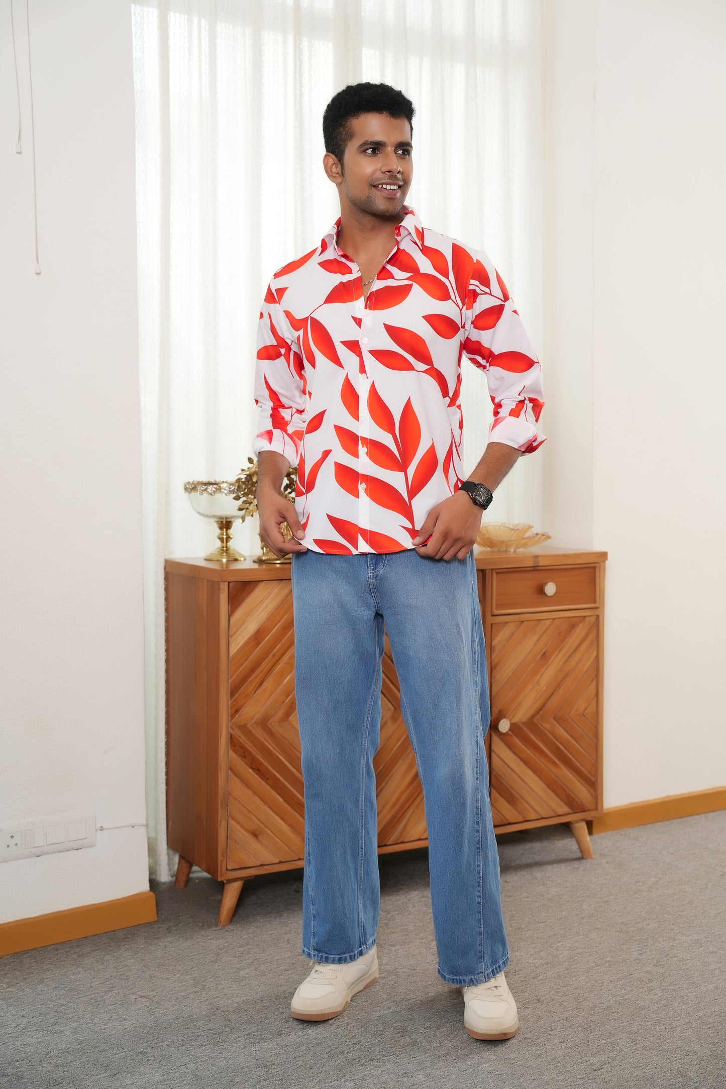 Men Full Sleeve Shirt – Romantic Resort Wear for Dinner and Anniversary