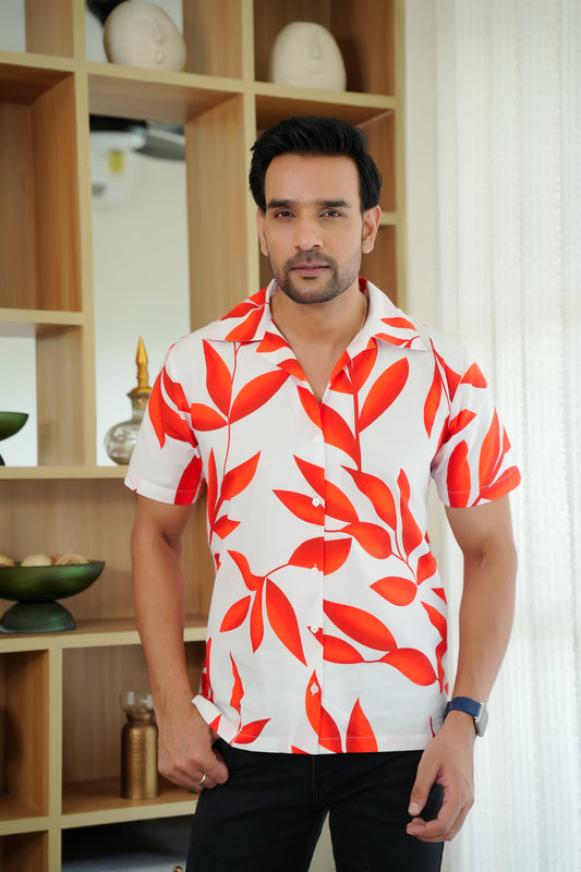 Men Short Sleeve Shirt – Casual Beach Pool Party and Vacation Wear