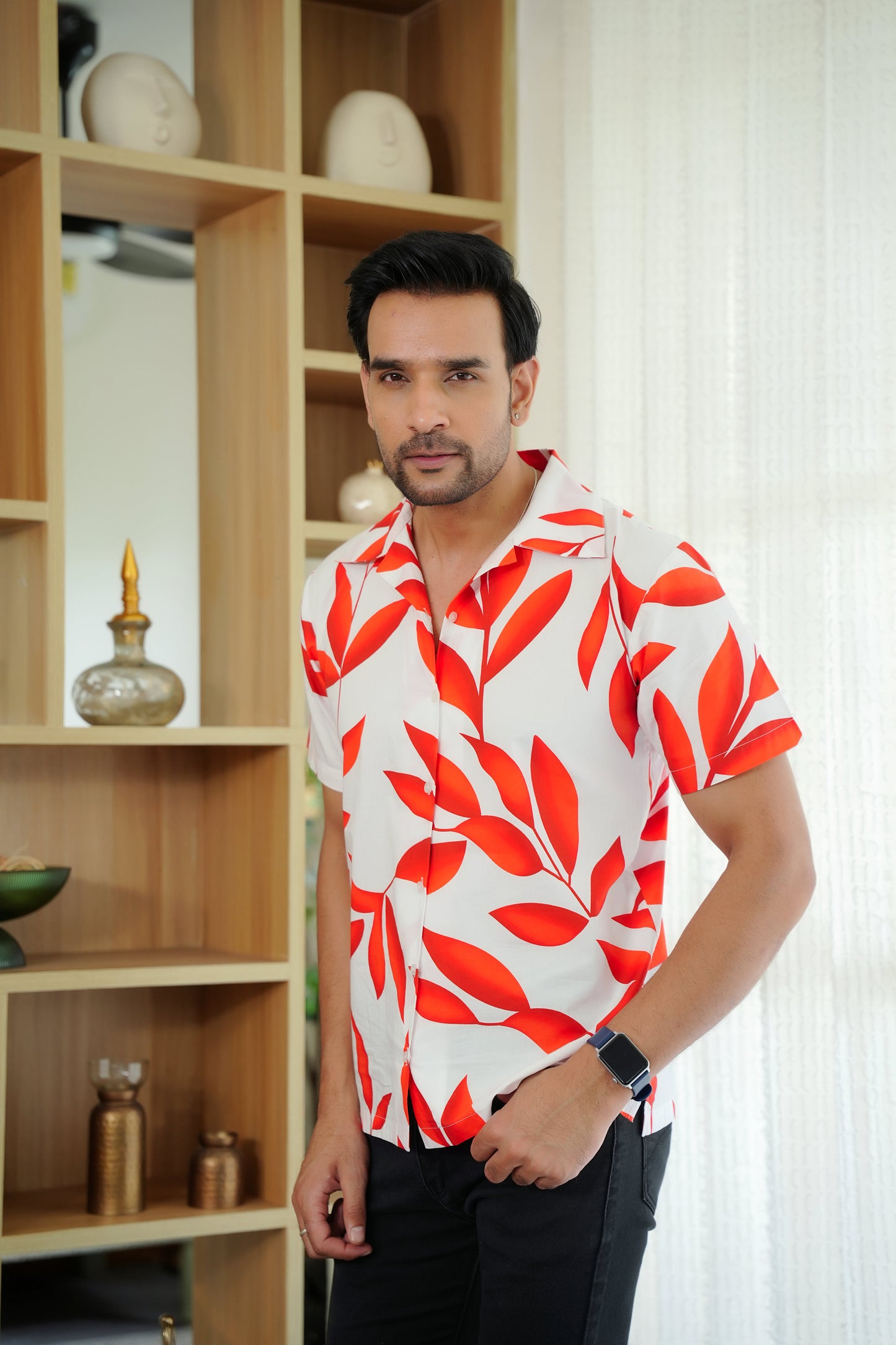 Men Short Sleeve Shirt – Casual Beach Pool Party and Vacation Wear